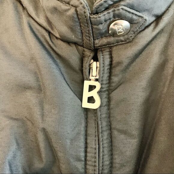 BOGNER Vtg 70s Womens Ski Jacket Winter Coat Size 44 Wool Black Made in Germany - Picture 3 of 8